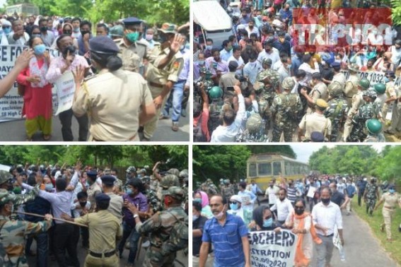 ‘United’ Protests Rocked Tripura ADC HQ Khumlwng : Terminated Teachers gave Ultimatum to BJP Govt to fulfill Pre-Election Promise by saving Livelihoods ‘United’ Protests Rocked Tripura ADC HQ Khumlwng : Terminated Teachers gave Ultimatum to BJP Govt to fulfill Pre-Election Promise by saving Livelihoods